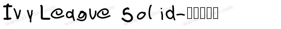 Ivy League Solid字体转换